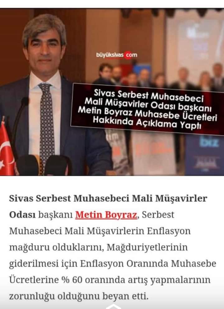 Sivas SMMM Odası Başkanı Metin Boyraz'ın Basın Açıklaması